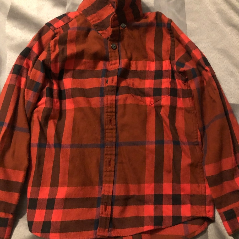 Boys Authentic Burberry Button Shirt